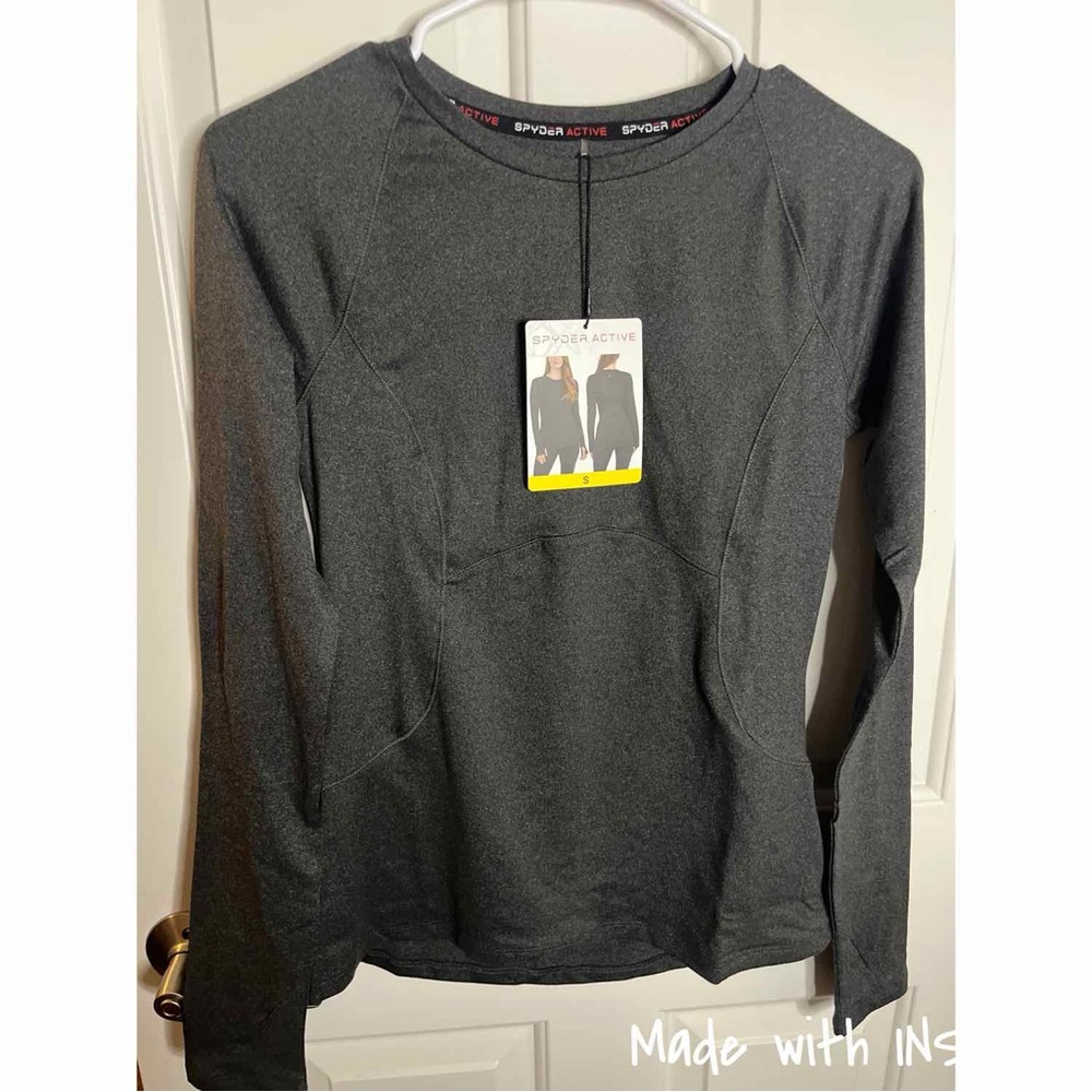 Spyder Black Heather Long Sleeve Performance Top – Women’s Small
